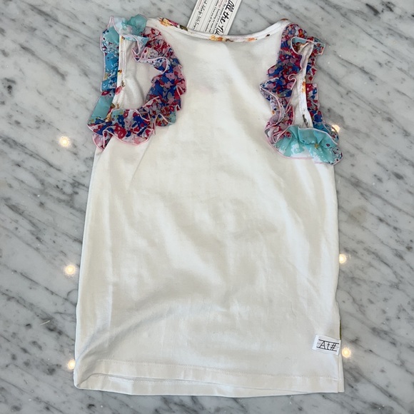 New Girls Ruffle Tank Top by All The Numbers - Picture 5 of 5
